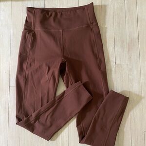 Brown high waisted athletic legging